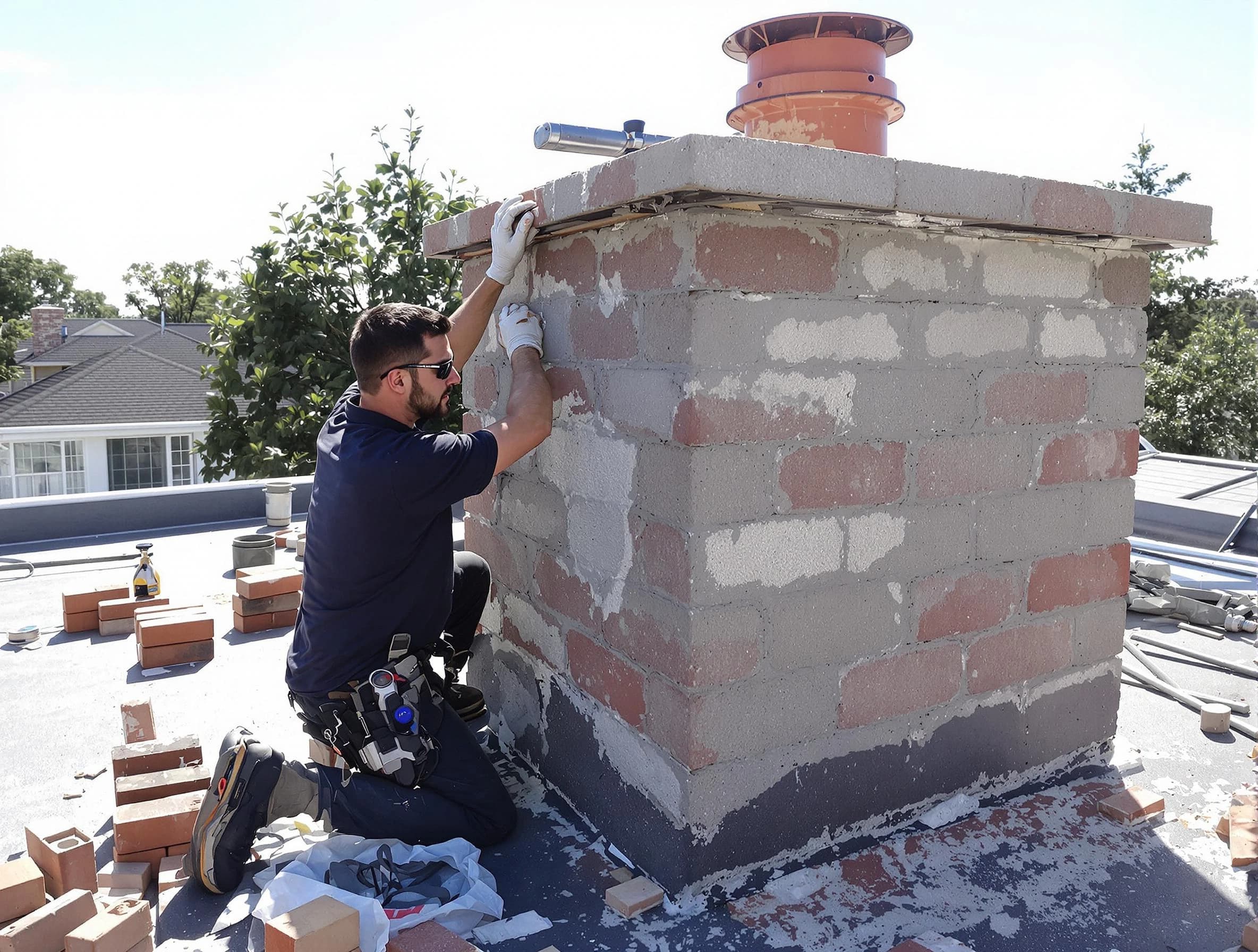 Advanced chimney repair process by Kirtland AFB Chimney Sweep in Kirtland AFB, NM