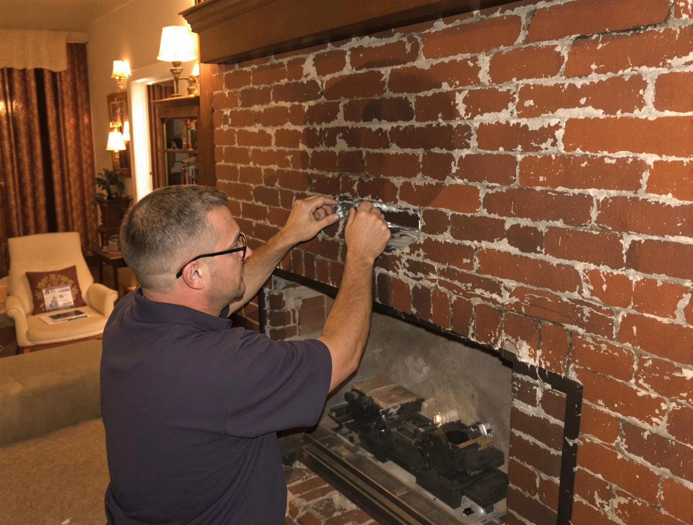 Kirtland AFB Chimney Sweep expert fixing a fireplace in Kirtland AFB, NM
