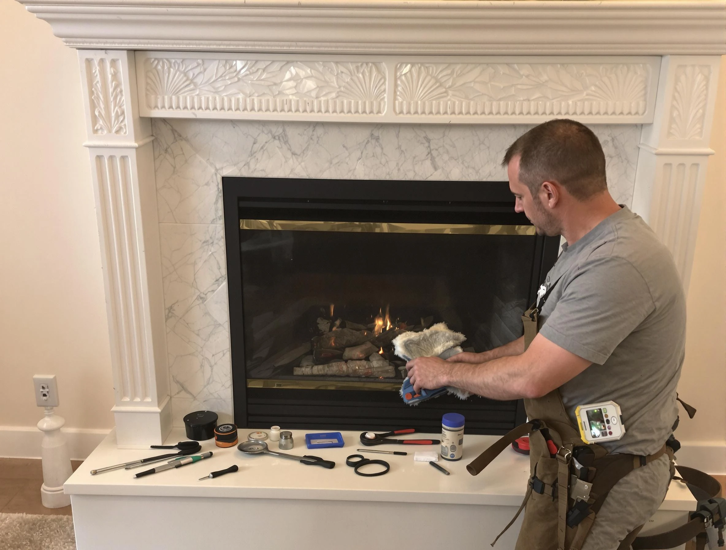 Kirtland AFB Chimney Sweep performing fireplace maintenance in Kirtland AFB, NM